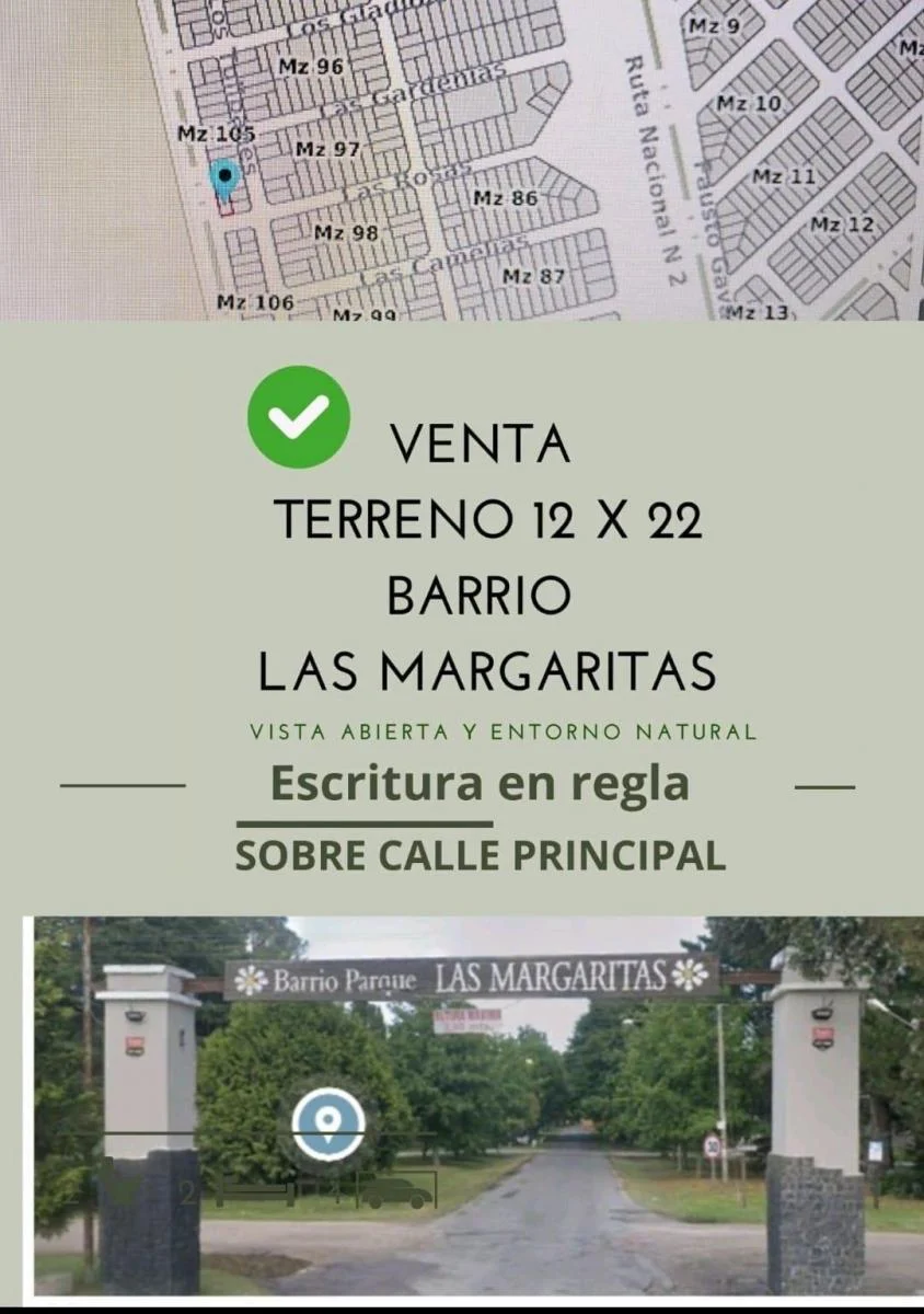 Terreno en venta en Las Rosas, las Margaritas, Mar del Plata — foto 4 de 5
